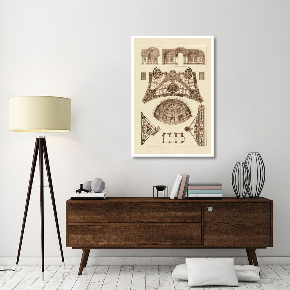 "Cross Vaults of the Renaissance" Digital Paper Print by J. Buhlmann, 34"x50"