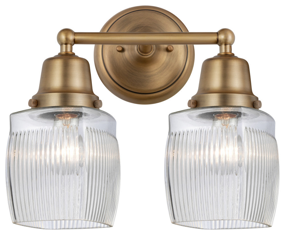 Innovations 623-2W-BB-G302 2 Light 14" Bath Vanity Light, Brushed Brass