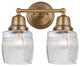 Innovations 623-2W-BB-G302 2 Light 14" Bath Vanity Light, Brushed Brass