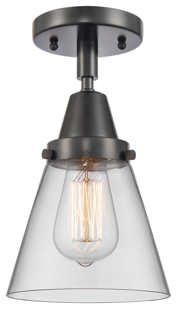 INNOVATIONS LIGHTING 447-1C-BK-G62-LED Small Cone Flush Mount