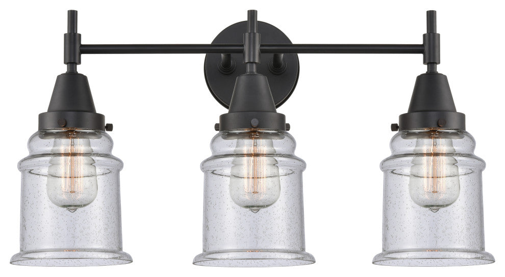 INNOVATIONS LIGHTING 447-3W-BK-G184-LED Caden 3 Light 26 inch Bath Vanity Light