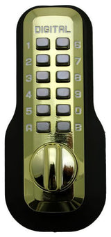 Lockey M220 M Series Keyless Entry Single Combination Mechanical - Bright Brass