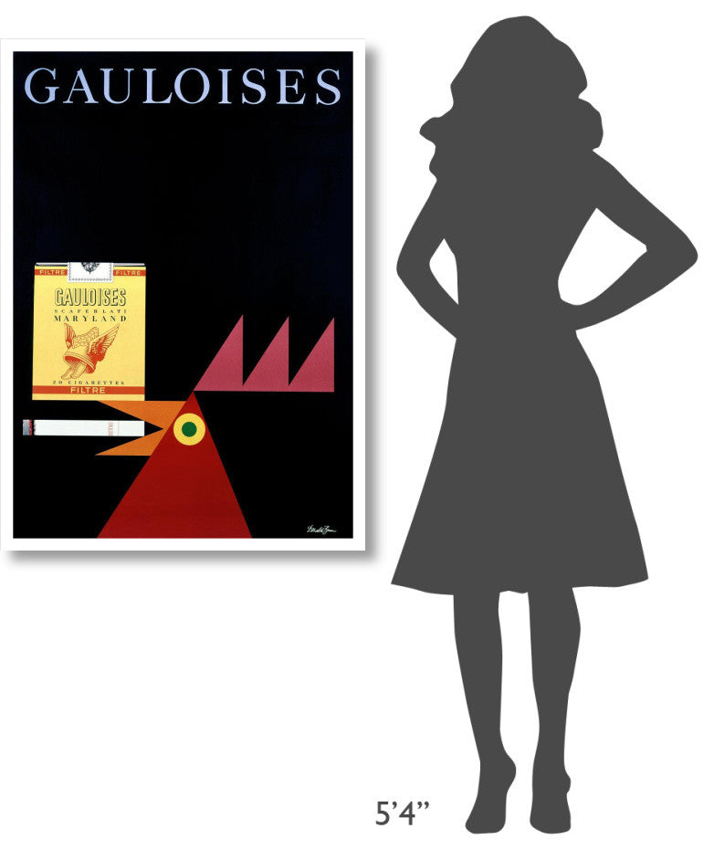 "Gauloises" Digital Paper Print by Donald Brun, 30"x42"