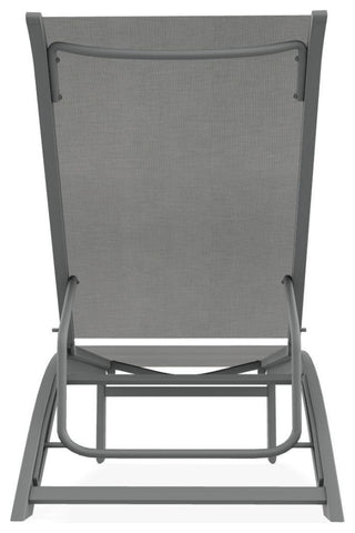 Kendall Sling Stackable Outdoor Chaise Lounge, Alloy/Graphite