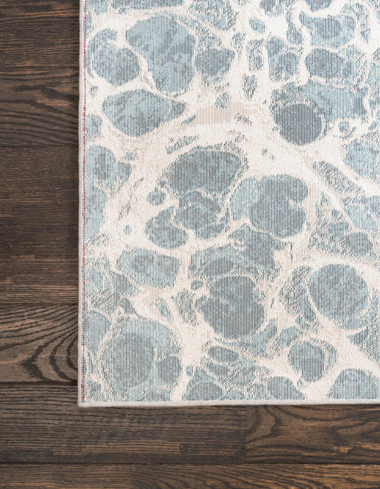 Unique Loom Oasis Breeze Area Rug, Blue, 2' 0 X 12' 0 Runner
