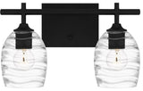 Lucy 2-Light Bath, Matte Black