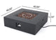 Hearth Outdoor 50,000 BTU Lightweight Concrete Square Fire Pit, No Tank Holder, Dark Gray