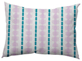 Watercolor Stripe Decorative Throw Pillow, Purple-Blue, 14"x20"