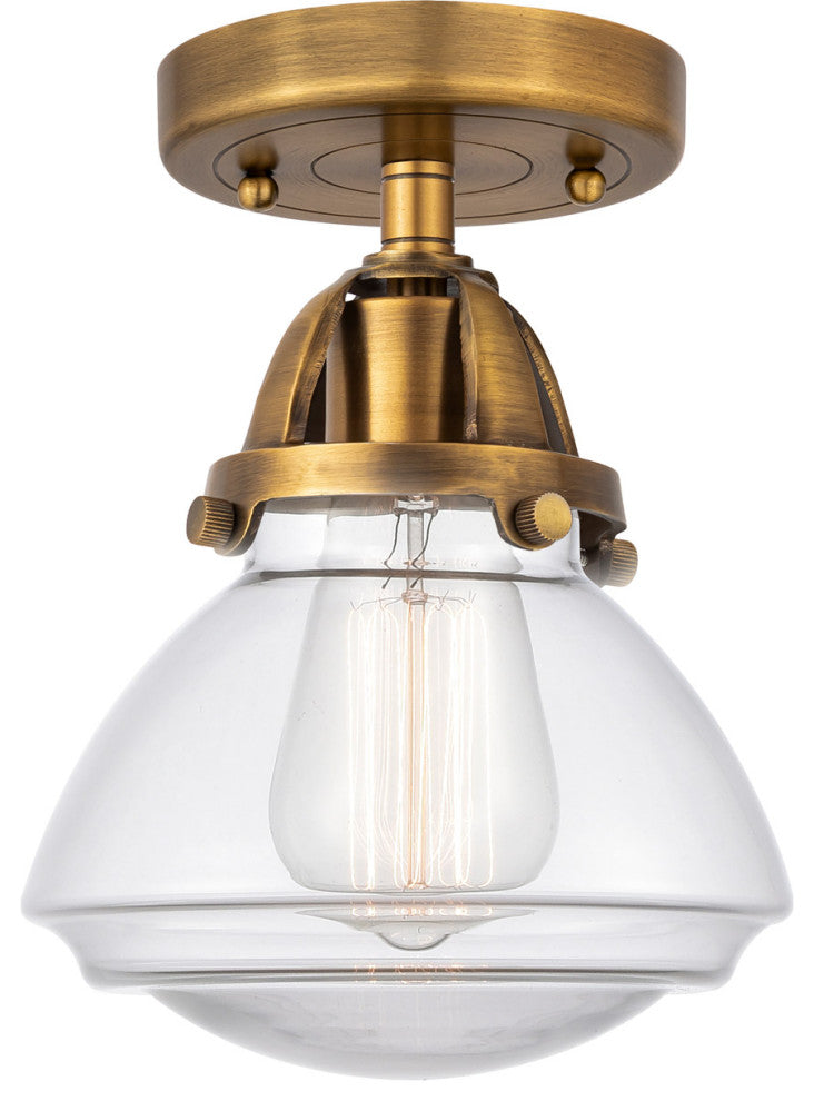 INNOVATIONS 288-1C-BB-G322 1-Light Semi-Flush Mount Brushed Brass