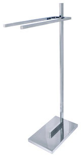 Kingston Brass Pedestal Dual Towel Rack, Polished Chrome