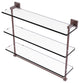 Montero 22" Triple Tiered Glass Shelf with towel bar, Antique Copper