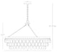 Bling Chandelier, Polished Nickel