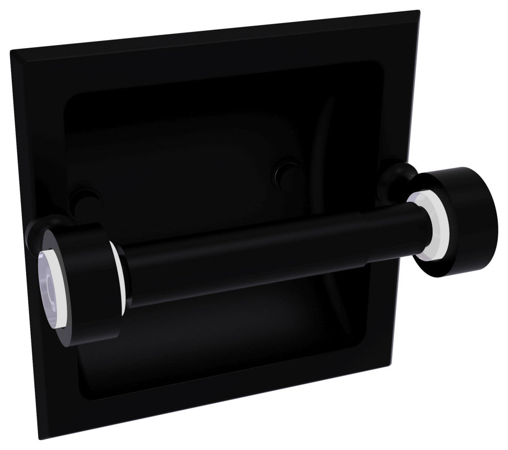 Pacific Grove Recessed Toilet Paper Holder, Matte Black