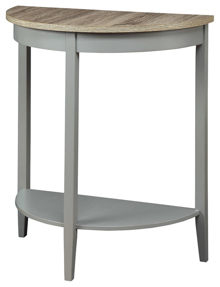 ACME Justino Console Table, Gray Oak and Gray