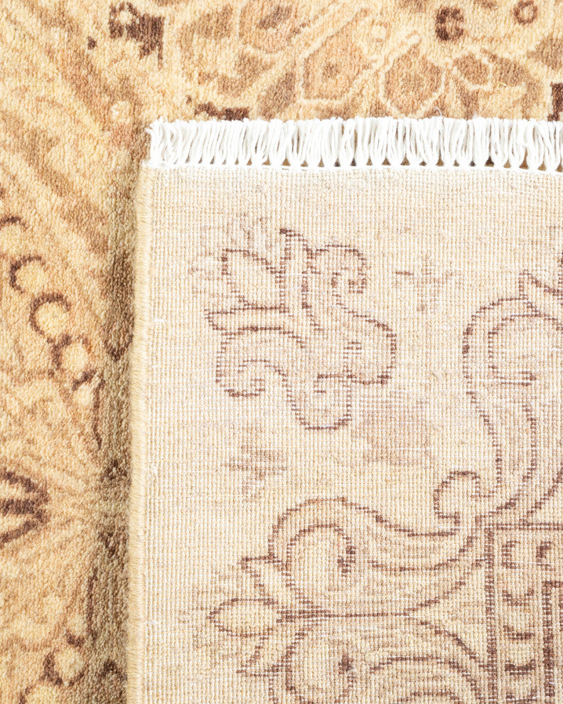 Dutta One-of-a-Kind Hand-Knotted Runner Ivory, 2'7"x12'4"