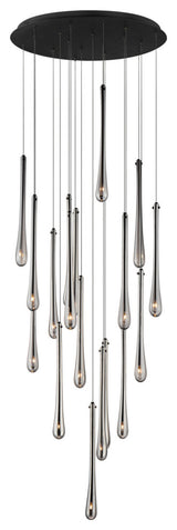 ET2 E24219-138 Stillo 18 Light 26"W LED Suspension Multi Light - Black