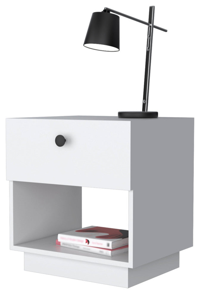 Sumter 1-Drawer Nightstand, White