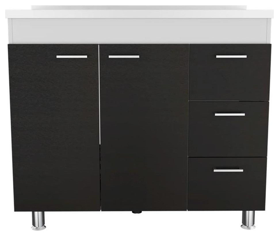 TUHOME Ferretti Base Cabinet  Engineered Wood Cabinets in  Multi-color