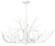Antler Chandelier, White