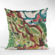 Plutus Blue Garden Graphic Print Luxury Throw Pillow, 22"x22"