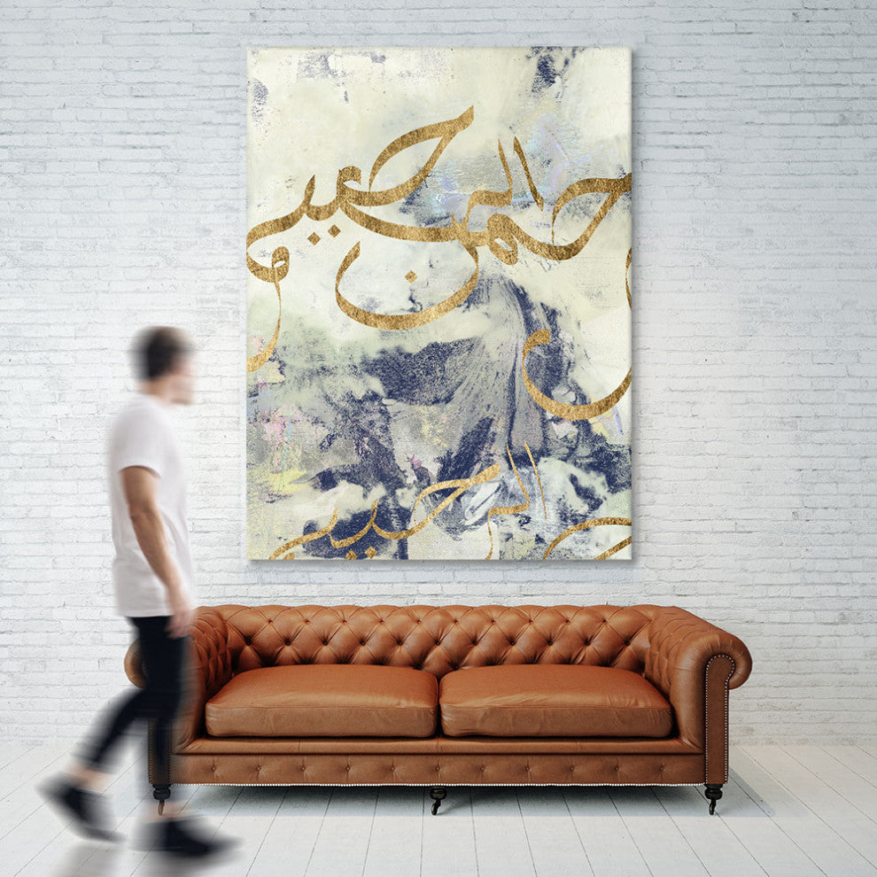"Arabic Encaustic I" Fine Art Giant Canvas Print, 54"x72"