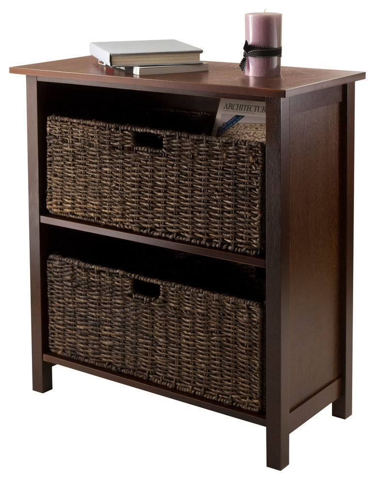Winsome Granville 3pc Storage Shelf w/ 2 Foldable Baskets