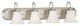 Nuvo Dupont 4-Light Incandescent Vanity and Wall Light Fixture, Brushed Nickel