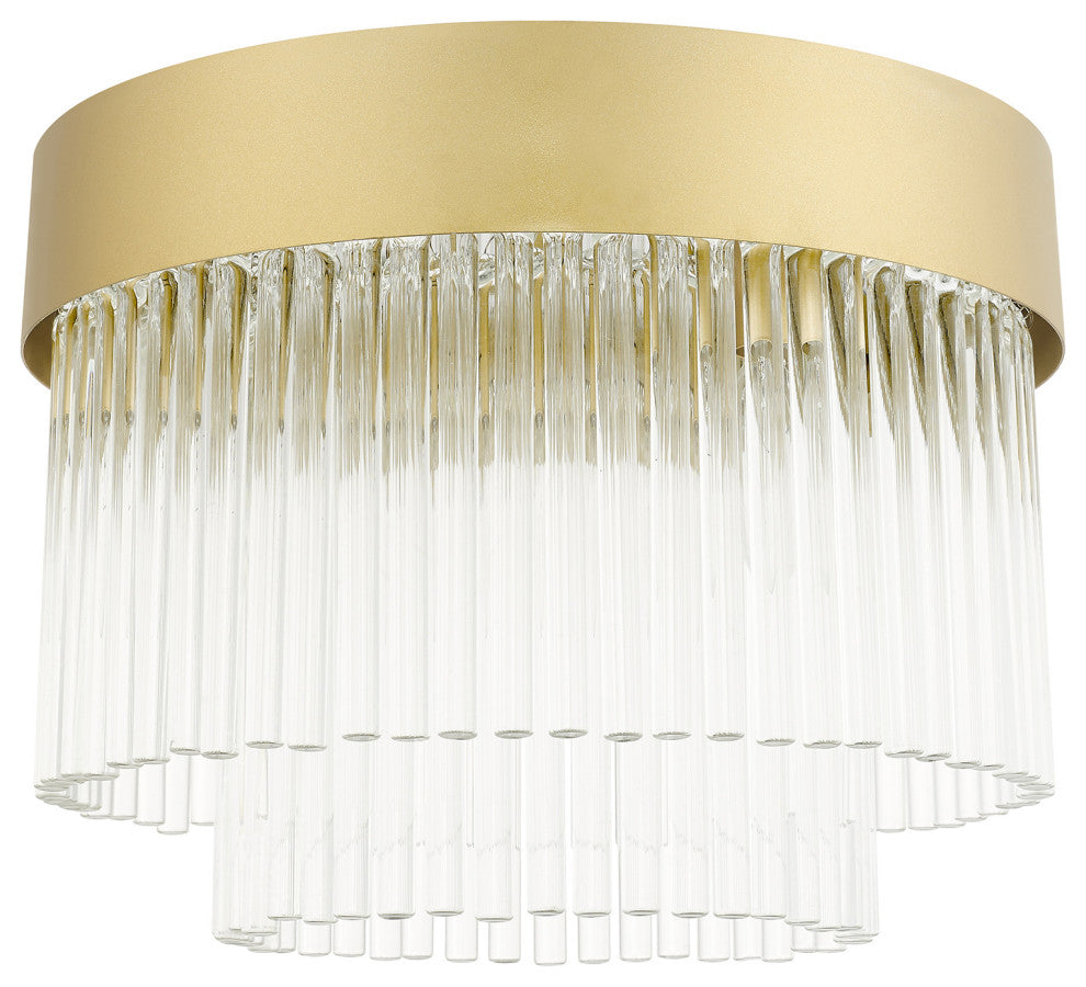 Livex Lighting Norwich 4 Light Brushed Nickel Linear Chandelier