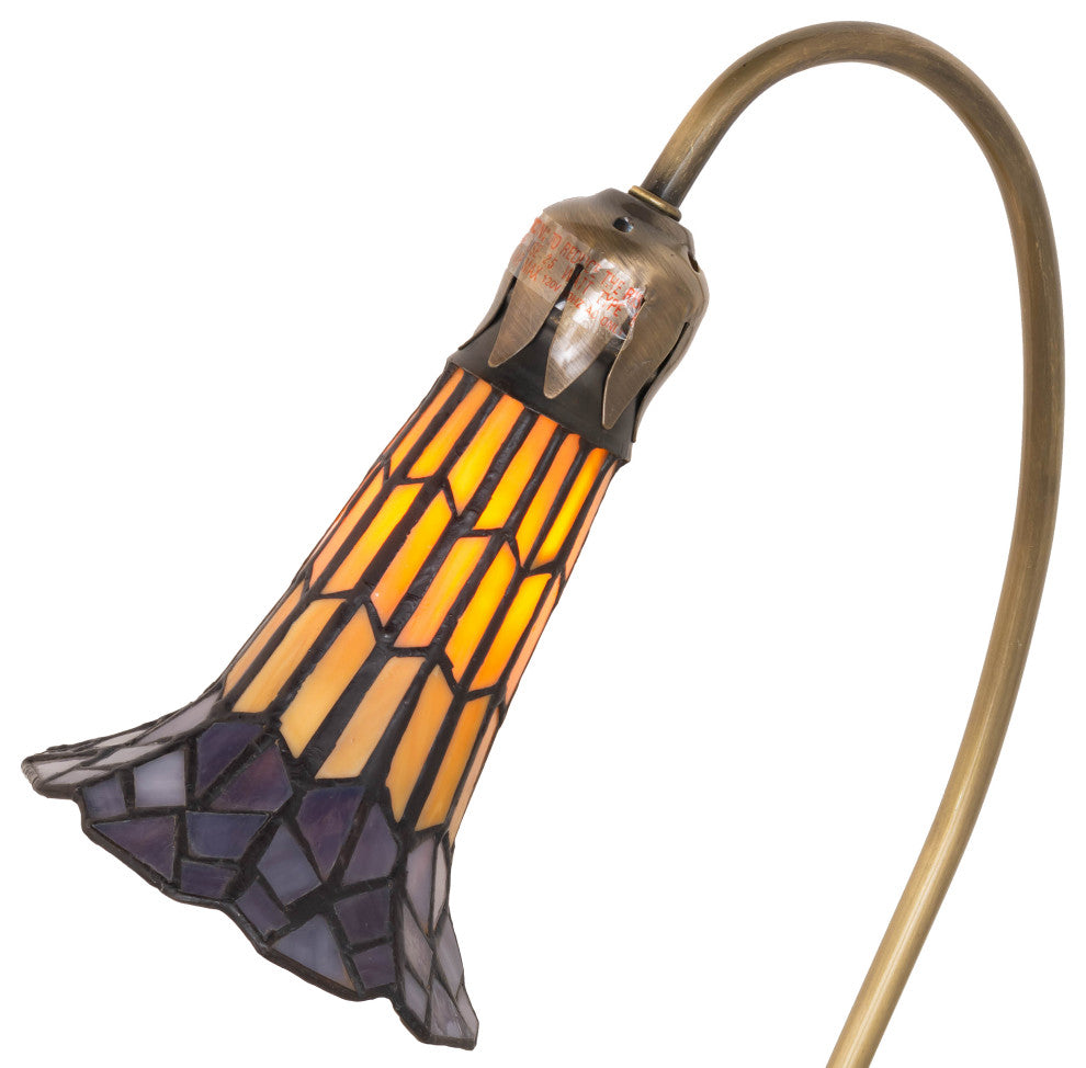16 High Stained Glass Pond Lily Mini Lamp