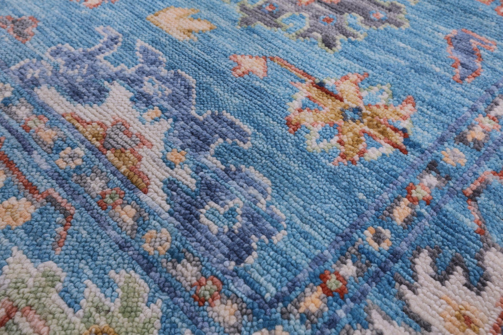 Turkish Oushak Hand-Knotted Wool Rug 5' 11" X 9' 1" - Q15678
