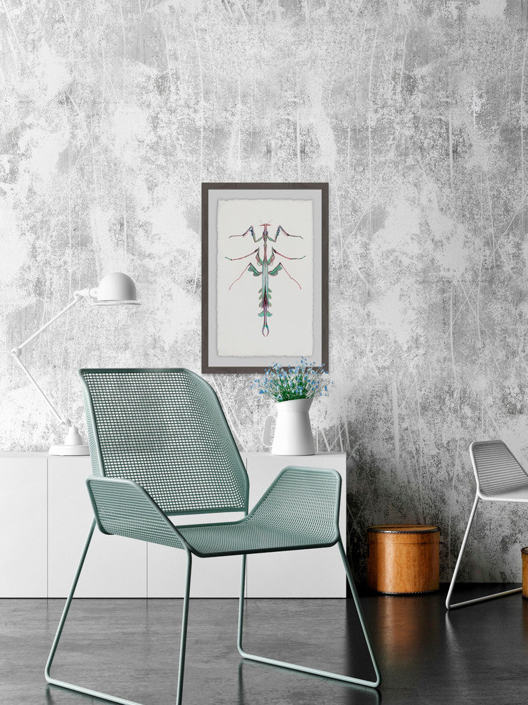 "Leafy Bug" Framed Painting Print, 20"x30"