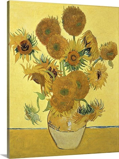 "Sunflowers, 1888" Premium Thick-Wrap Canvas Wall Art, 18"x24"