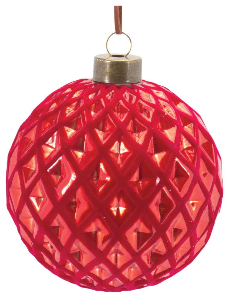 Harlequin Glass Ball Ornament, 12-Piece Set