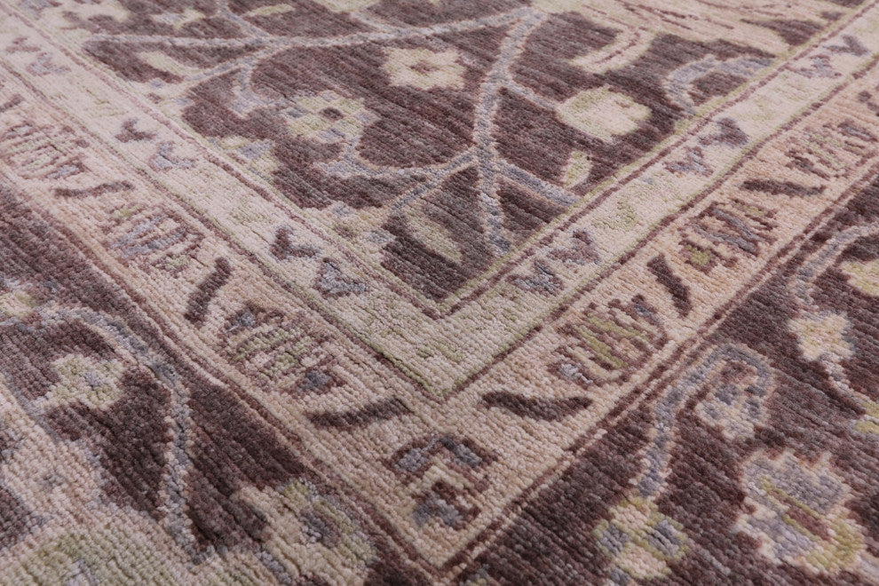 Hand Knotted Peshawar Wool Rug 8' 11" X 11' 9" Q9546