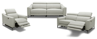 Divani Casa Eden Modern Grey Leather Armchair