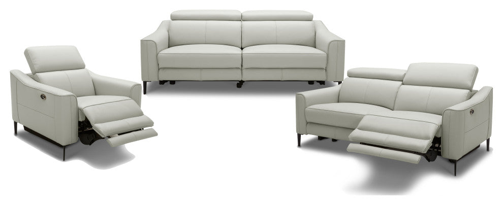 Divani Casa Eden Modern Grey Leather Armchair