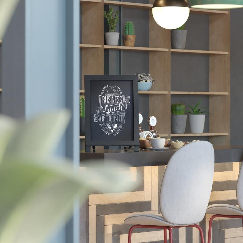 Canterbury Tabletop Magnetic Chalkboards, Set of 10, Black, 12" X 17"