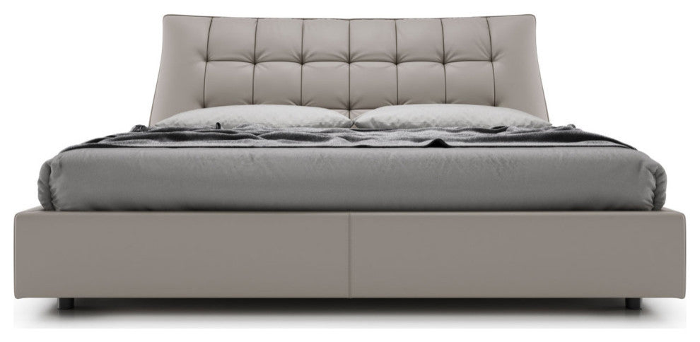 Renwick Bed, Castle Gray Eco Leather, Cal King
