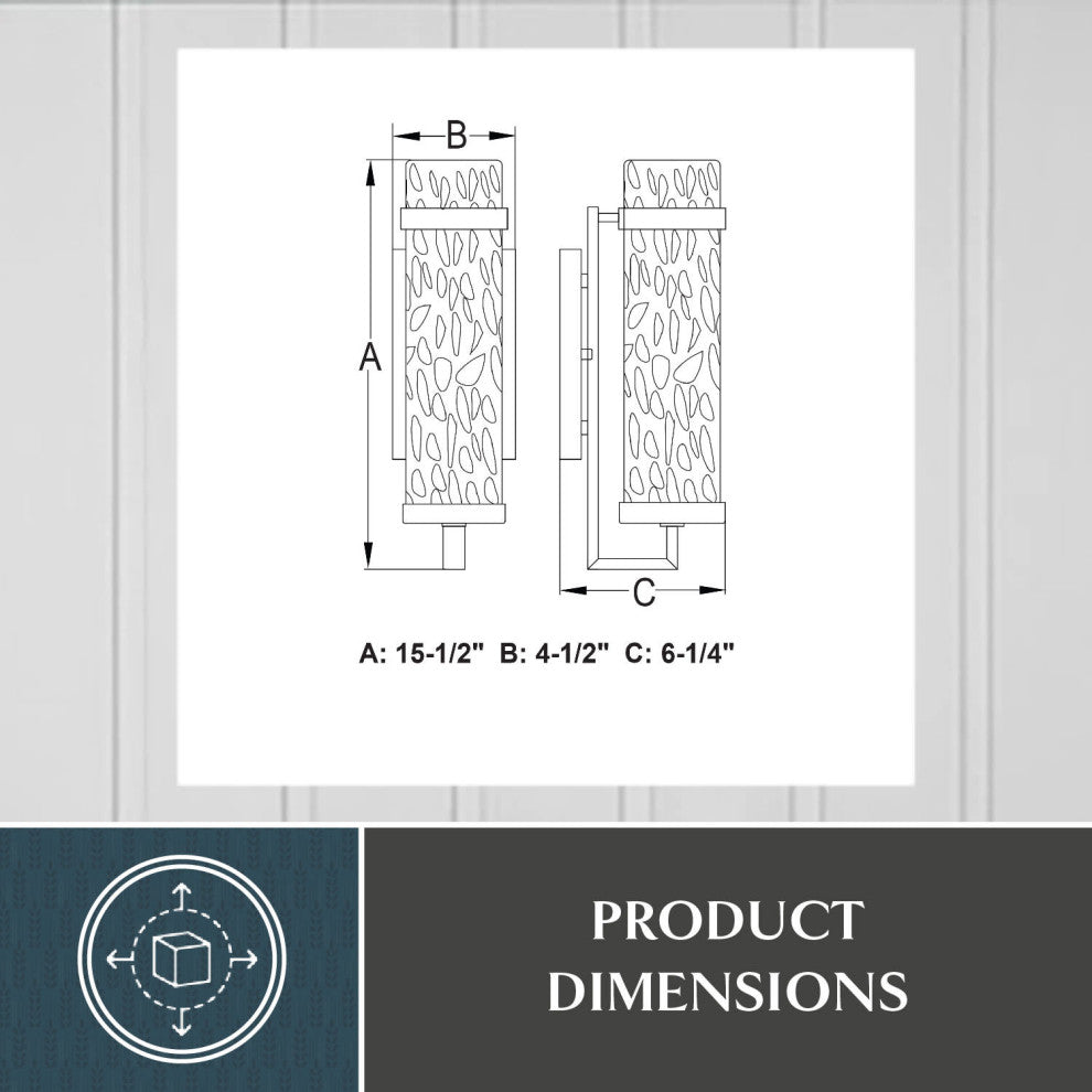 Vaxcel Lighting T0773 Filmore 16" Tall Outdoor Wall Sconce - Textured Black