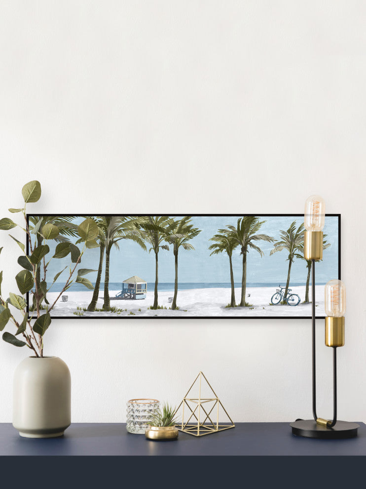 "Warm Breeze" Floater Framed Painting Print on Canvas, 60x20