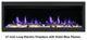 Litedeer Homes Latitude Built-in Smart Electric Fireplace With 1" Trim, 55" Wide
