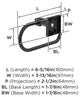 Amerock Appoint Traditional Single Post Toilet Paper Holder, Matte Black
