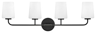 Lark 853454 Kline 4 Light 33"W Bathroom Vanity Light - Black