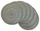 Variegated Round Placemat, Black