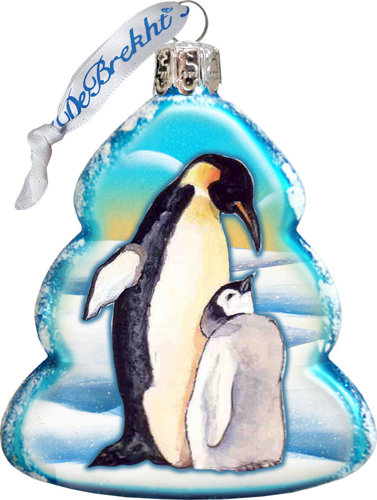 Scenic Glass Ornament Forest Friendship, Set of 3