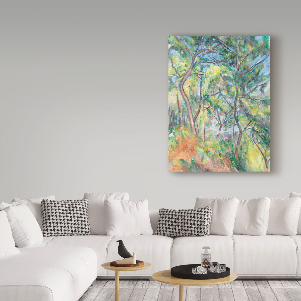 Paul Cezanne 'Sousbois' Canvas Art, 24"x18"
