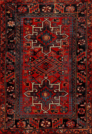 Safavieh Vintage Hamadan Colllection, VTH211 Rug, Red/Multi, 5'3"x7'6"