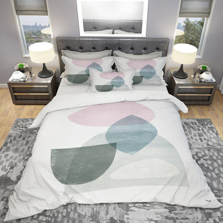 Distressed Dream I Geometric Duvet Cover Set, Twin
