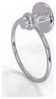 Mercury Towel Ring with Twist Accent, Polished Chrome
