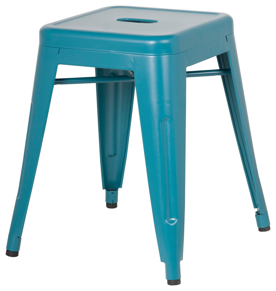 Highland Commercial Grade Stool, Frosted Teal, Set of 4